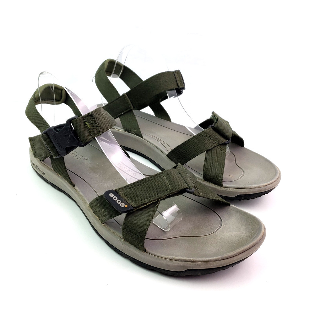 BOGS Rio Sandal Mens Size 13 Olive Green Gray Outdoors Hiking Sport Sandals